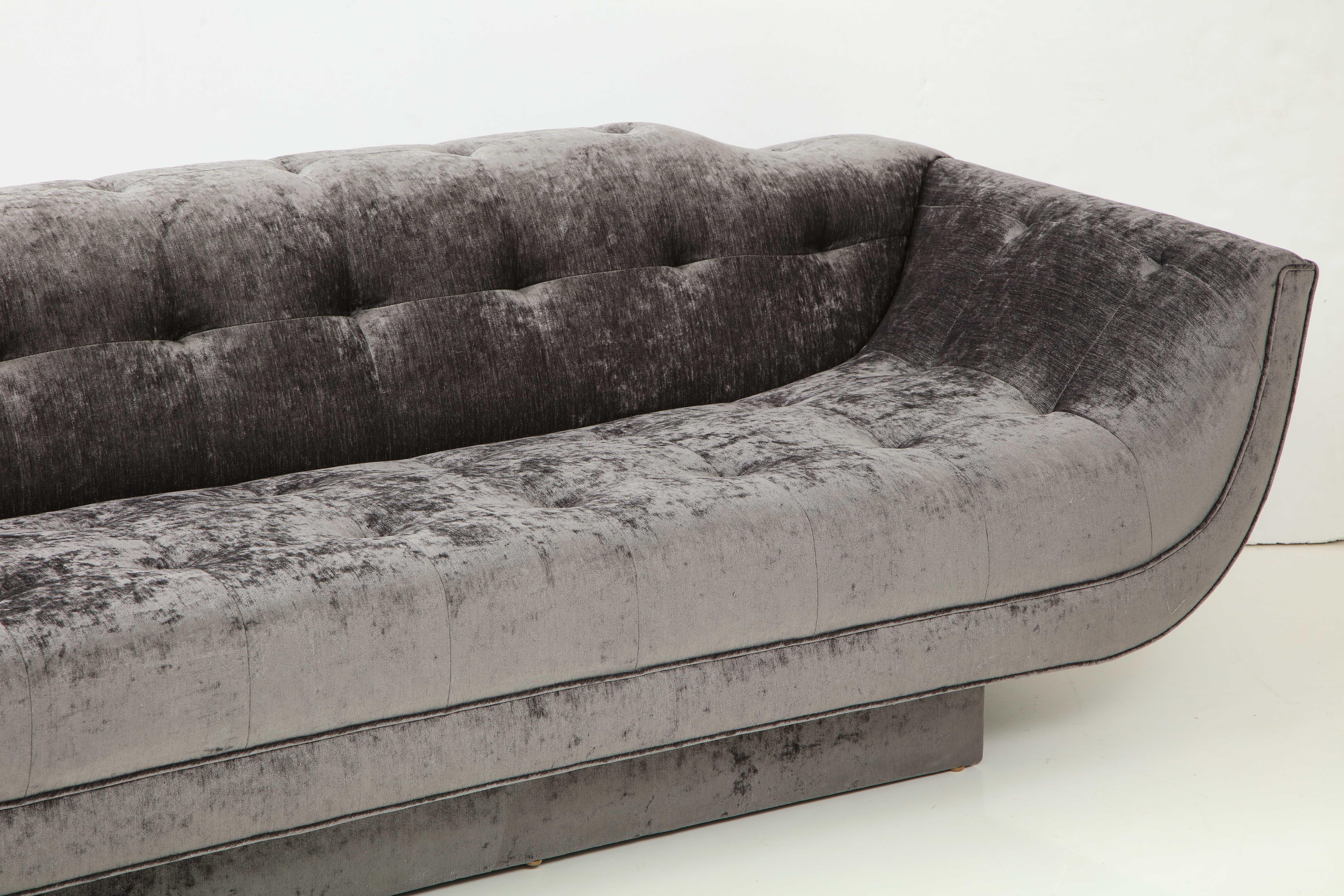 Glamorous Hollywood Regency Style Sofa by Adrian Pearsall 1