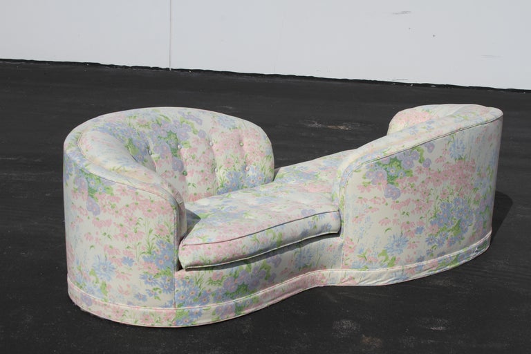 Late 20th Century Glamorous Hollywood Regency Tête-à-Tête, Conversation Sofa or Lounge For Sale