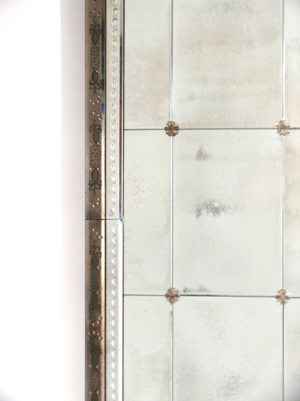 Etched Glamorous Large-scale Venetian Mirrors 80
