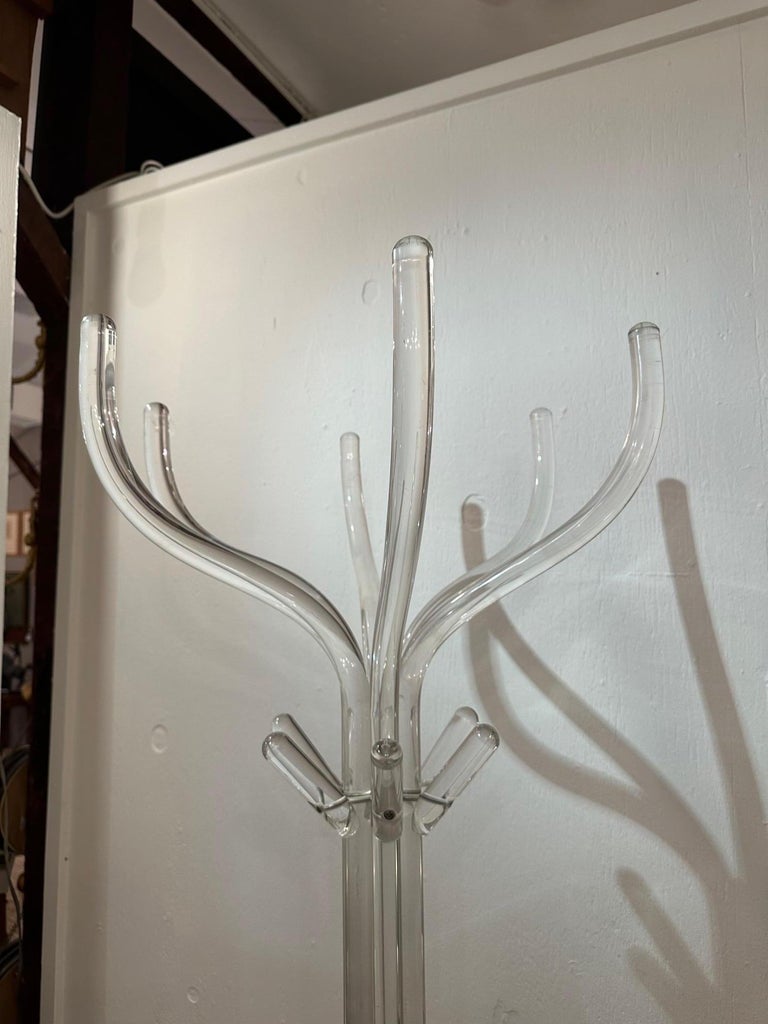 Glamorous MidCentury Modern Lucite Coat Rack For Sale at 1stDibs