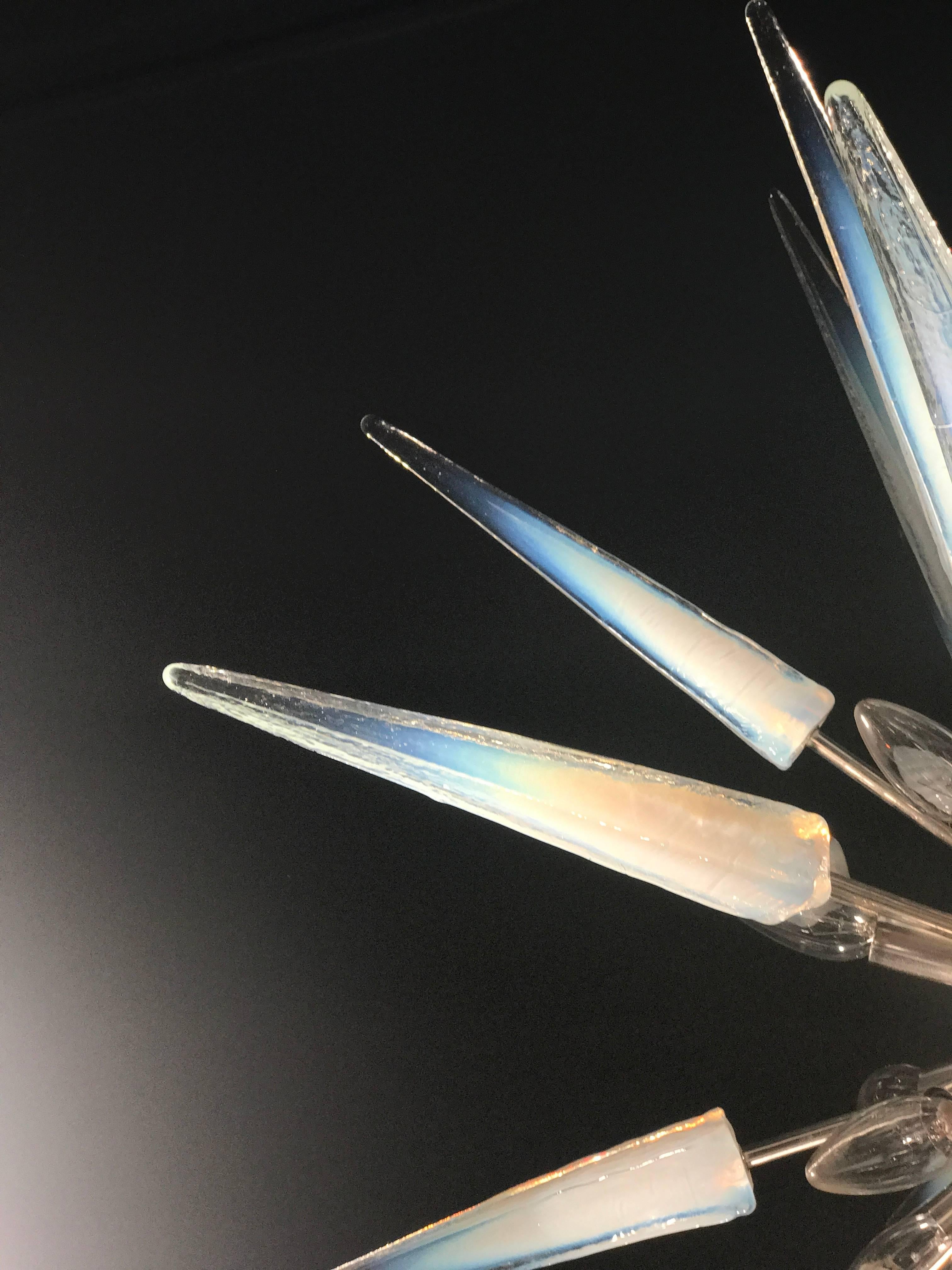Glamorous Modern Italian Murano Glass Sputnik Fixture For Sale 4