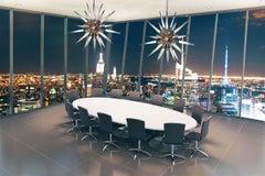 Glamorous Modern Italian Murano Glass Sputnik Fixture