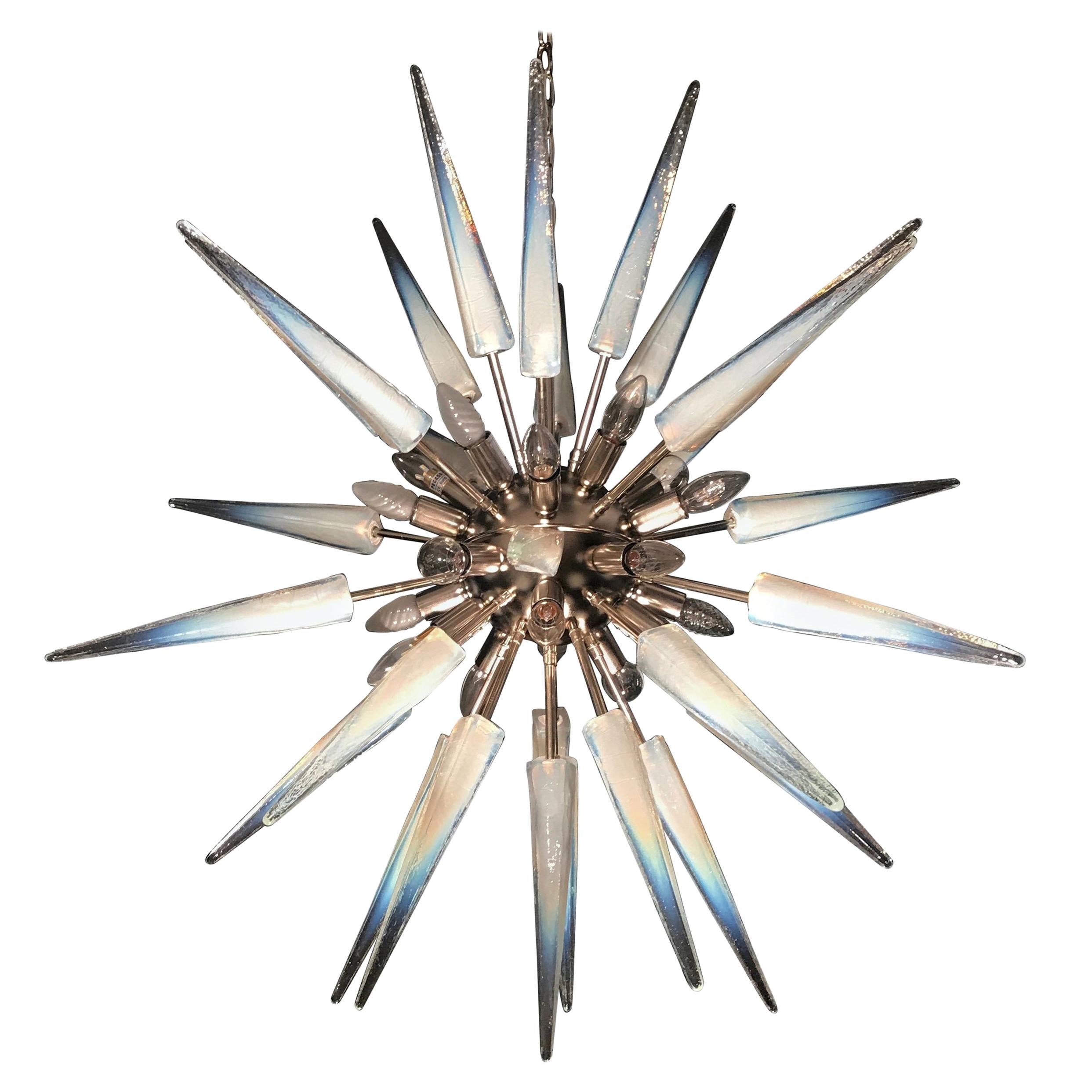 Glamouröse moderne italienische Murano-Glas-Sputnik-Leuchte im Angebot