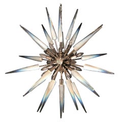 Glamorous Modern Italian Murano Glass Sputnik Fixture