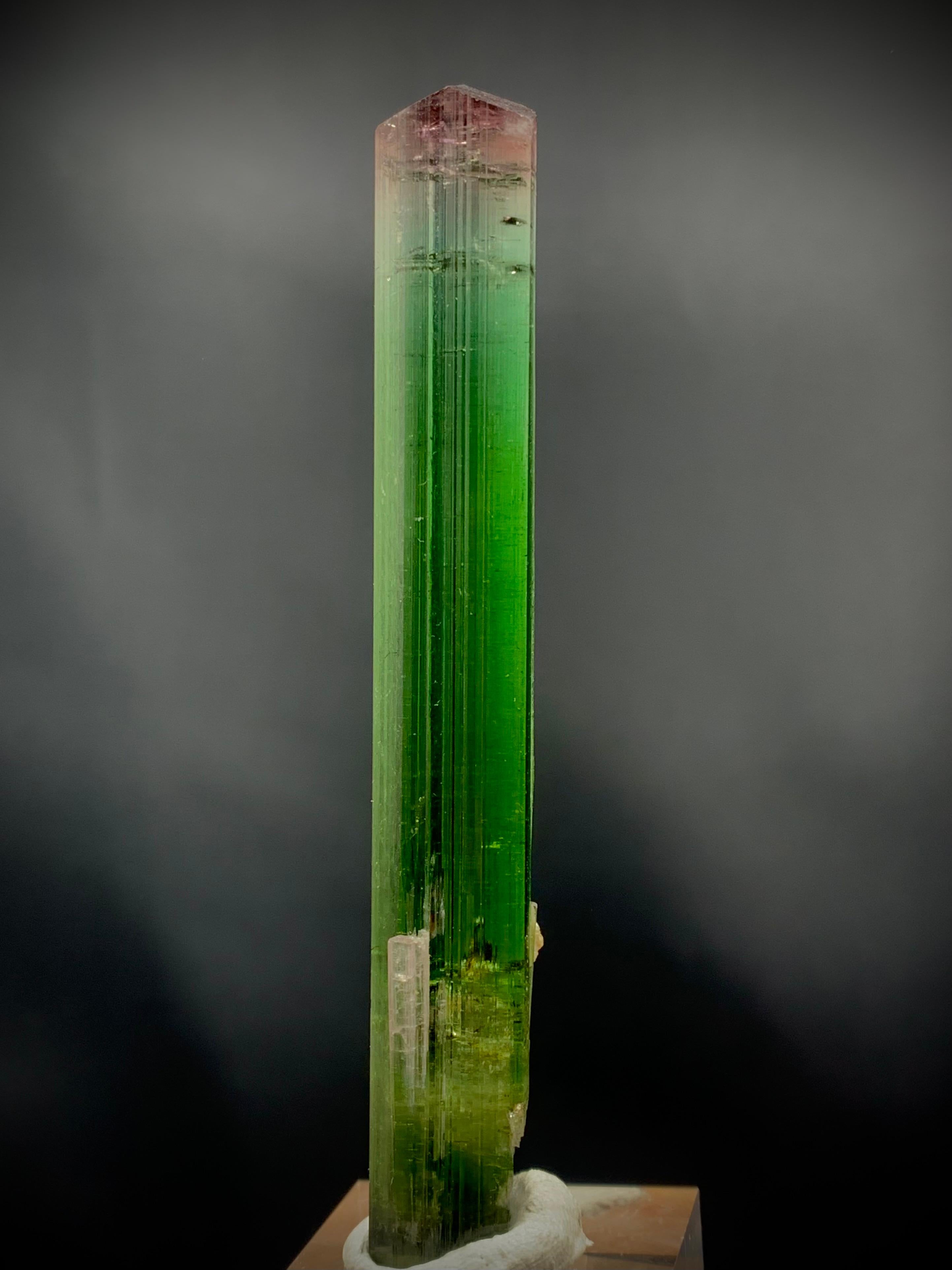 18th Century and Earlier Glamorous Natural Tri Color Tourmaline Crystal From Paprok Mine Afghanistan For Sale