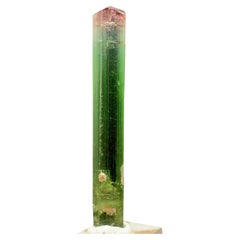 Glamuroso cristal natural de turmalina tricolor de la mina Paprok de Afganistán