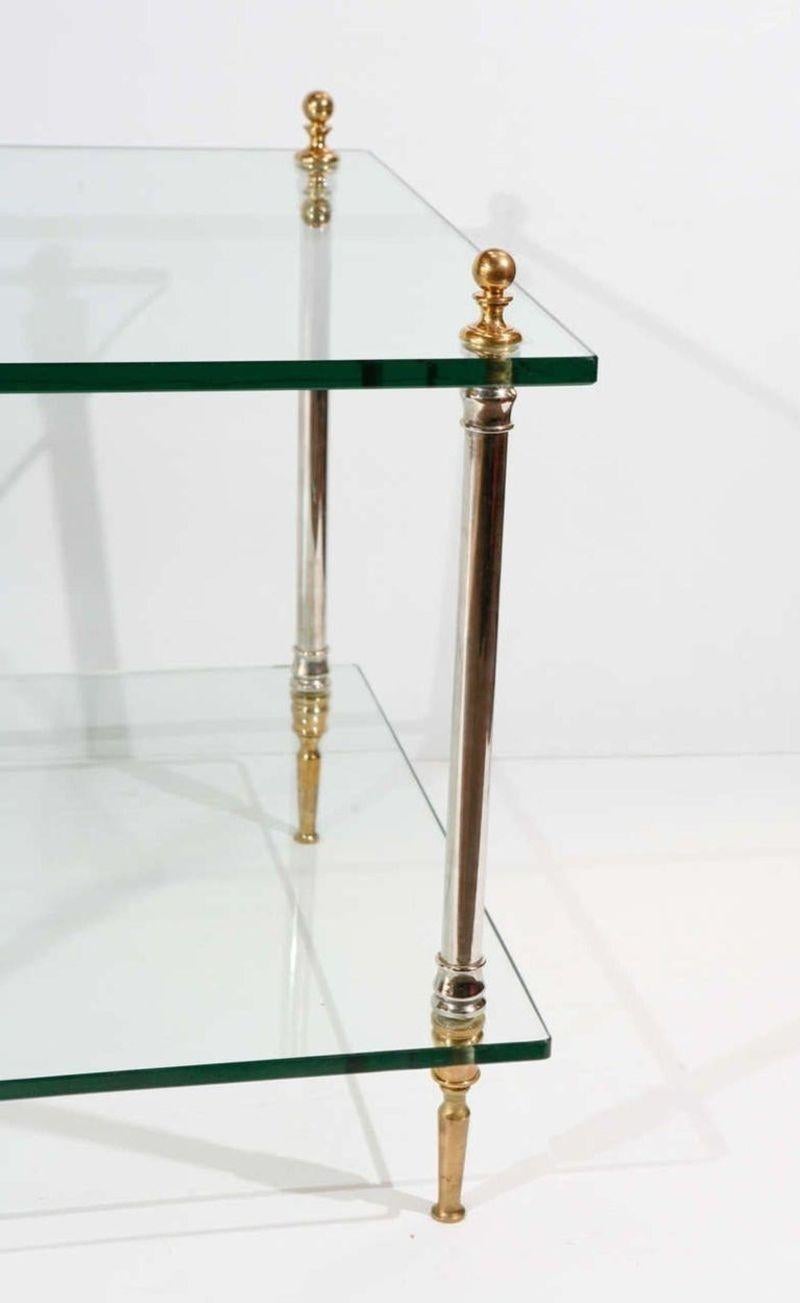 Italian Glamorous Pair of Side Tables For Sale