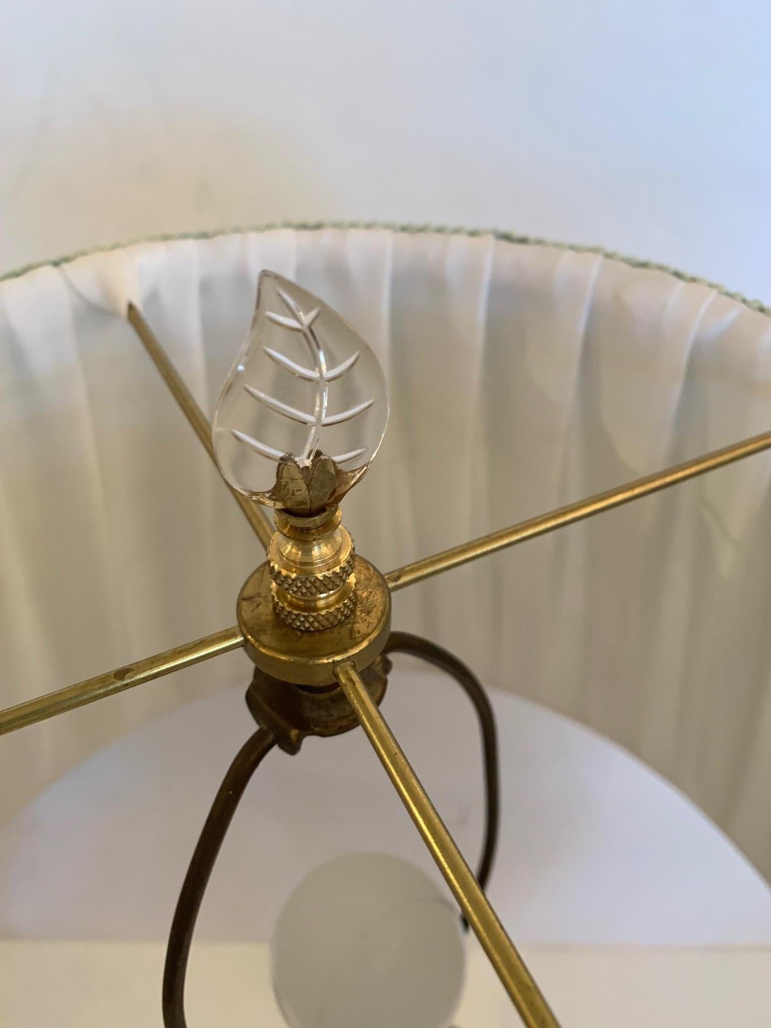 Glamurosa Pareja de Lámparas de Mesa de Cristal Vintage en venta 1