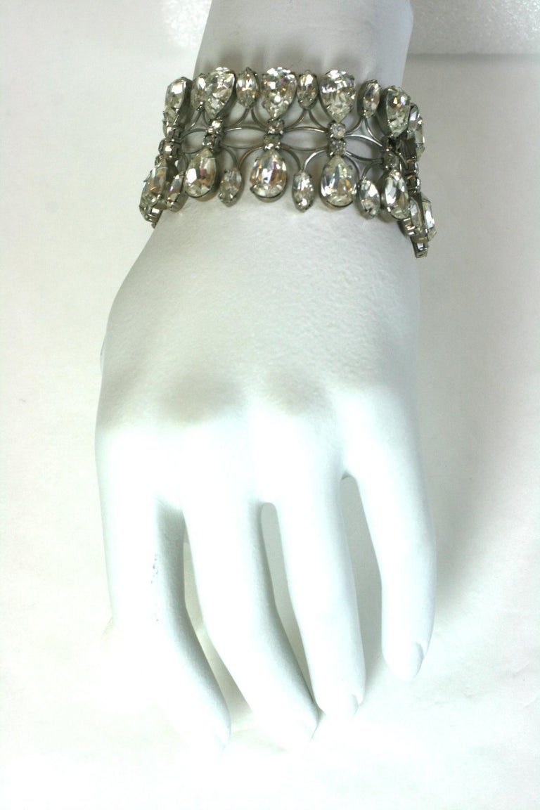 Glamorous Pear Shaped Rhinestone Suite For Sale at 1stDibs