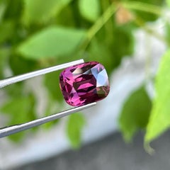 Glamorous Purplish Hot Pink Burmese Spinel 5.10 carats Cushion Cut Natural Gem