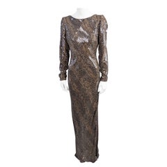 Glamouröses Säulenkleid mit Schlangenprint