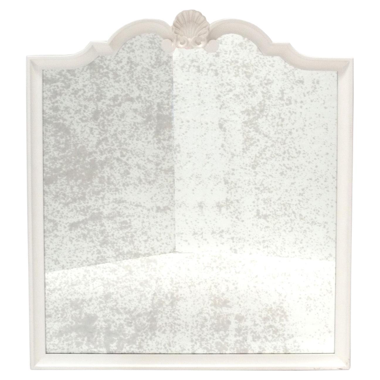 Glamorous Shell Crest Mirror 51.5" x 44.25" Circa 1950s