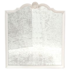 Glamorous Shell Crest Mirror 51.5" x 44.25" Circa 1950s