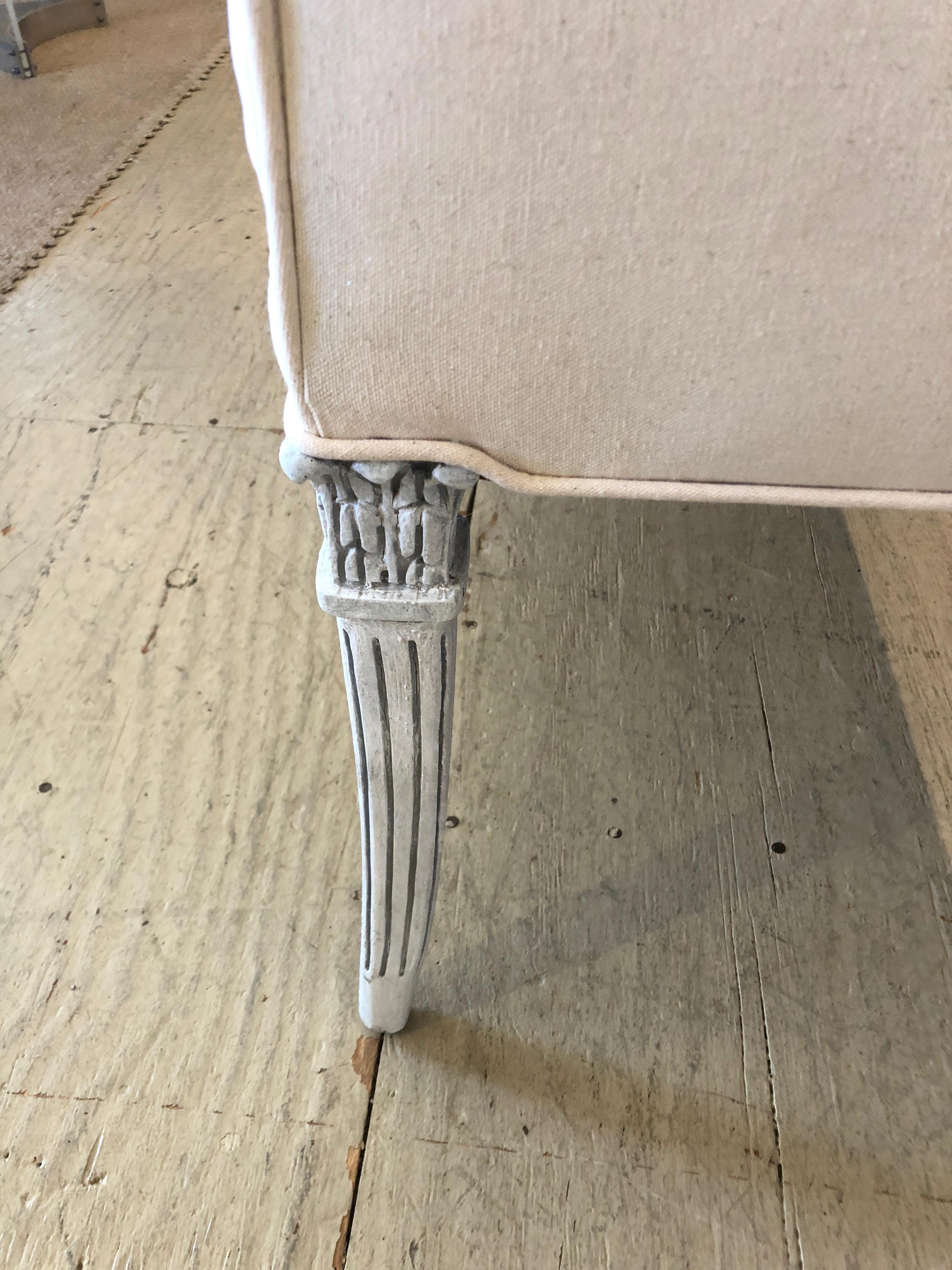 Upholstery Glamorous Vintage French Upholstered Window Bench