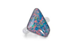 Anello glamour con 1,40 carati di diamanti in oro bianco 18 carati