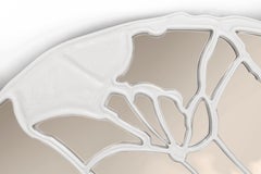 Glance Mirror - Hand-Crafted White Hammered Brass & Mirror - Boca do Lobo