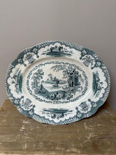 Gland Transferware Platter "Cavendish" pattern by Machin & Potts circa 1840