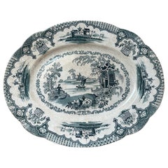 Gland Transferware Platter "Cavendish" pattern by Machin & Potts circa 1840