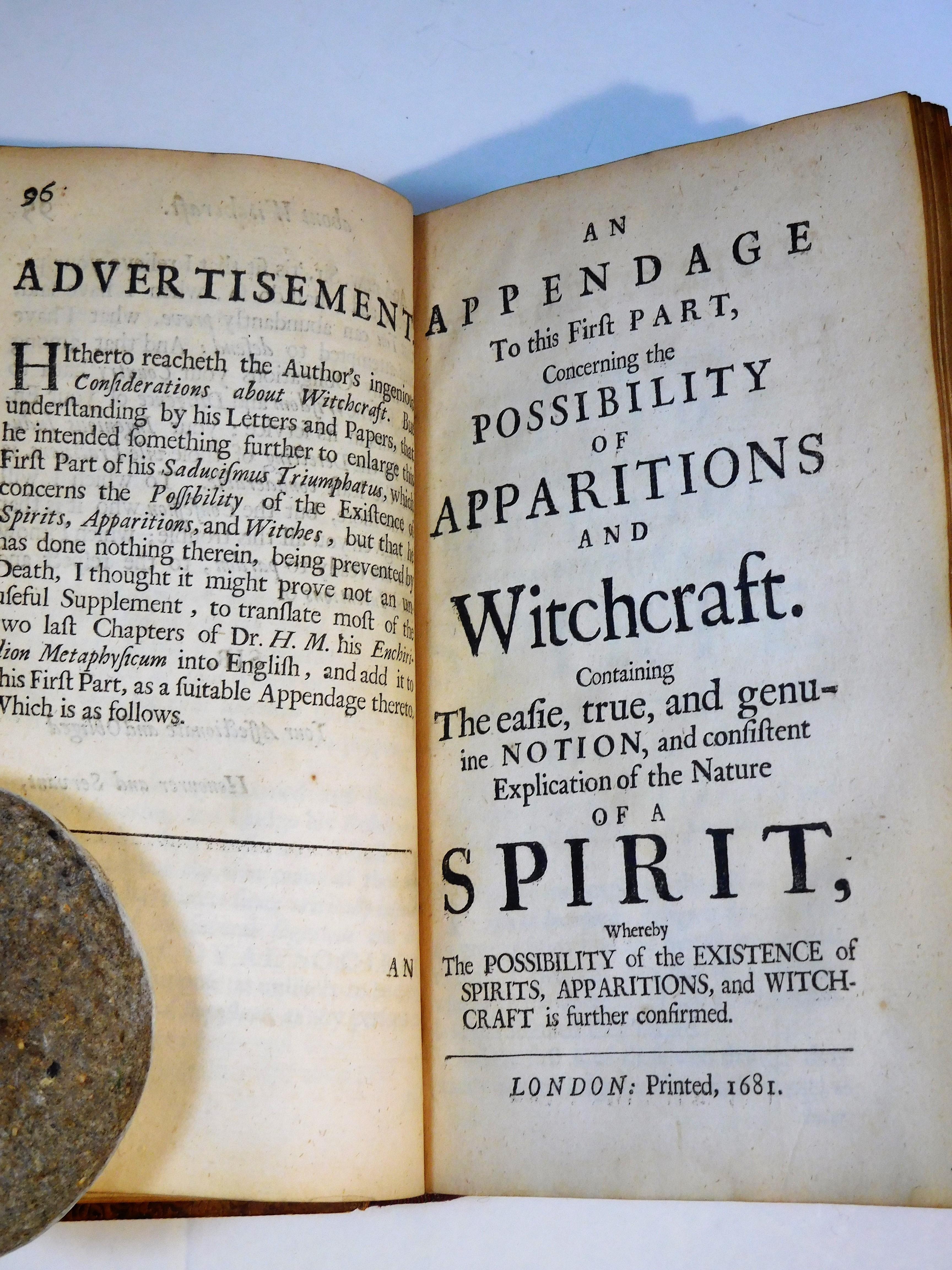 Glanvil's Book on the Real Existence of Witches, 