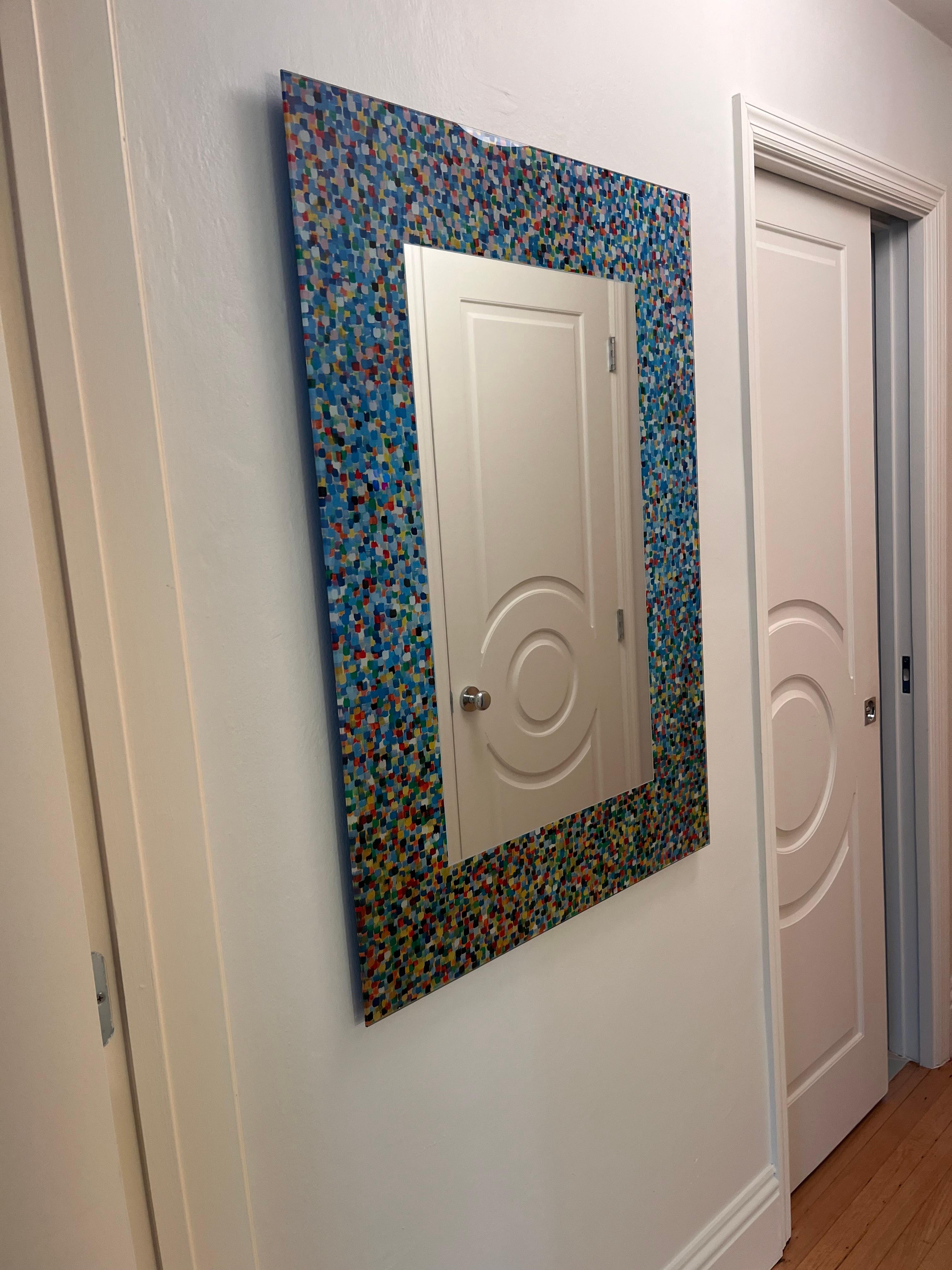 Glas Italia A Proust Wall Mirror by Alessandro Mendini in STOCK In Excellent Condition In New York, NY