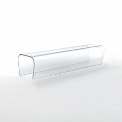 Glas Italia Bent Glass Bench Extralight Glass design Naoto Fukasawa