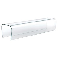 Glas Italia Bent Glass Bench Extralight Glass design Naoto Fukasawa