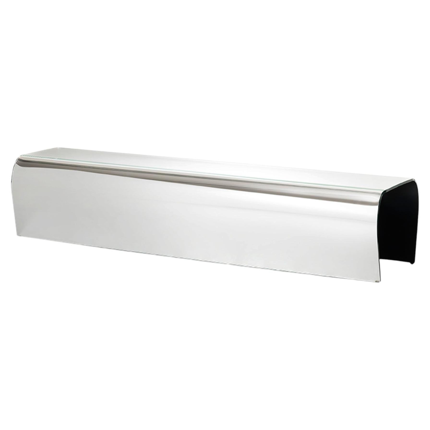 Glas Italia Gebogene Glasbank Extralight Glasdesign Naoto Fukasawa - Spiegel im Angebot
