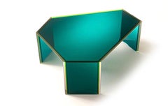 Mesa baja Glas Italia Bisel 100 cm by Patricia Urquiola - Verde