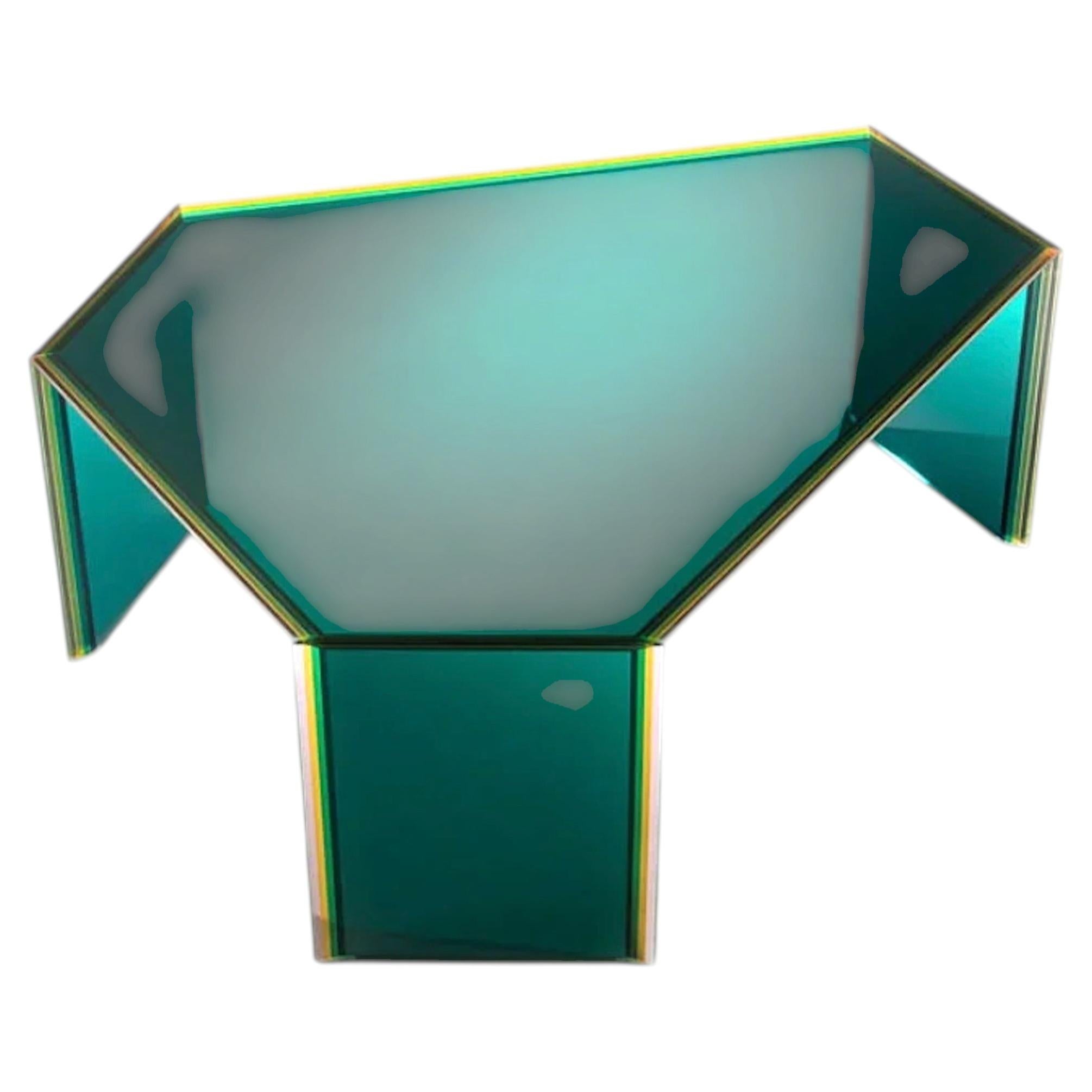 Glas Italia Bisel Coffee Table 100 cm (39.4 in) by Patricia Urquiola - Green