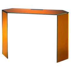 Glas Italia Bisel Console table in Glass by Patricia Urquiola - Ochre
