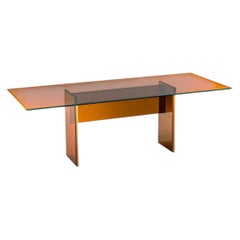 Glas Italia Bisel Table 220 cm (86.6 in) in Glass by Patricia Urquiola - Ochre