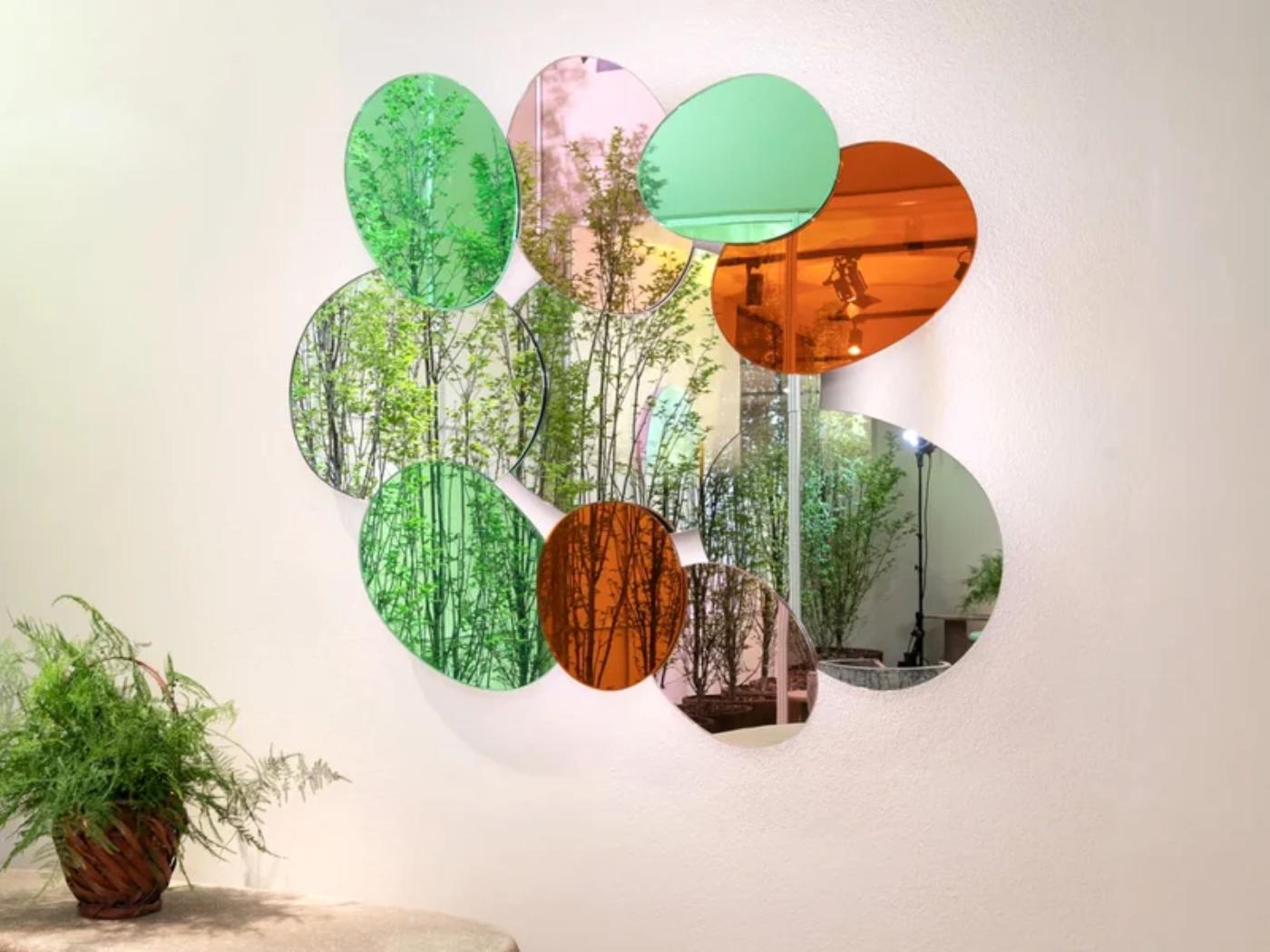 Italiano Specchio BOUQUET di Glas Italia di Johanna Grawunder in vendita