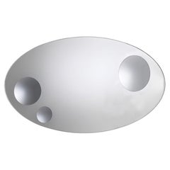 Glas Italia Celeste Oval Wall Mirror 87xH160 cm (34.3x63 in) - Piero Lissoni