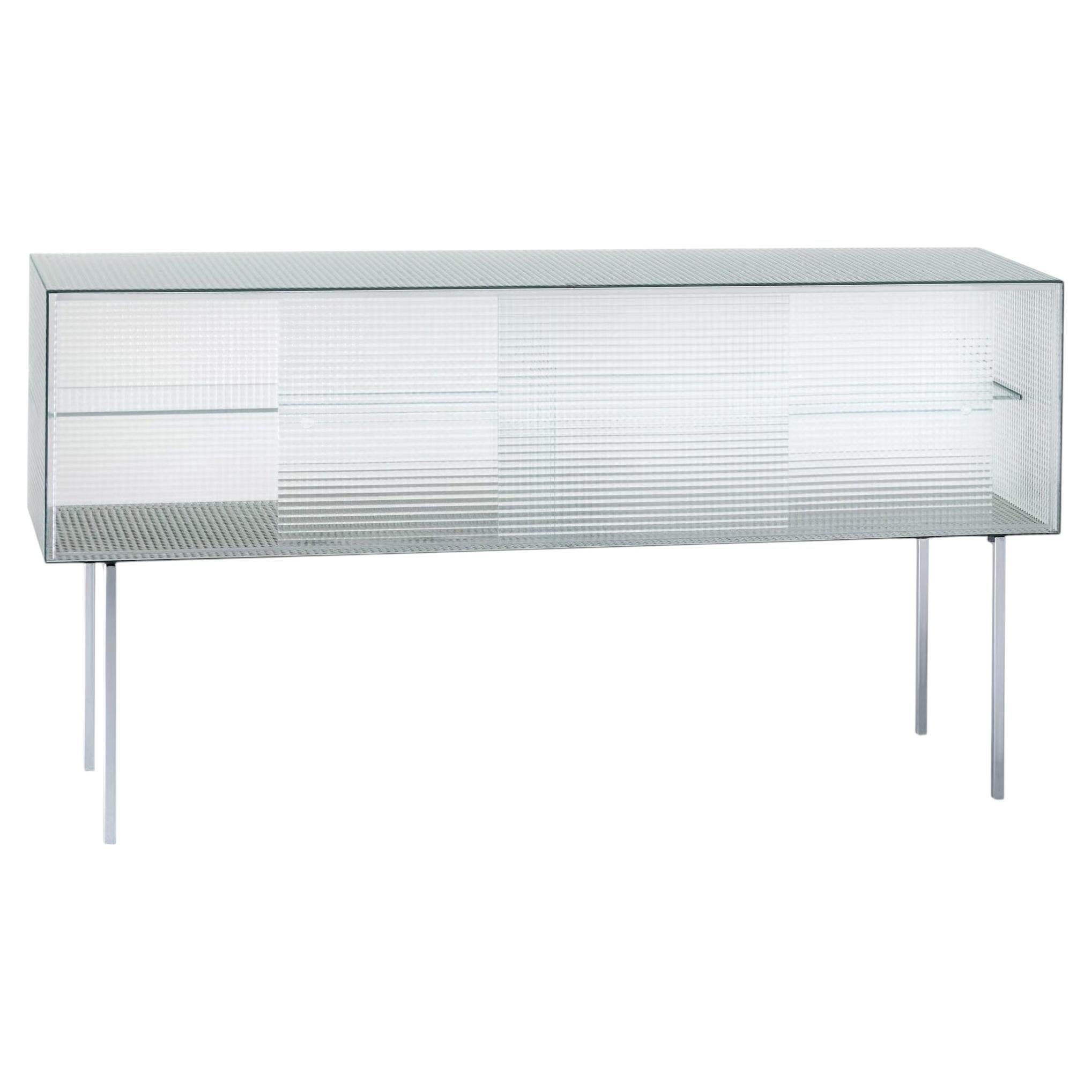 Glas Italia Commodore Sideboard in Glass by Piero Lissoni - Sliding Doors