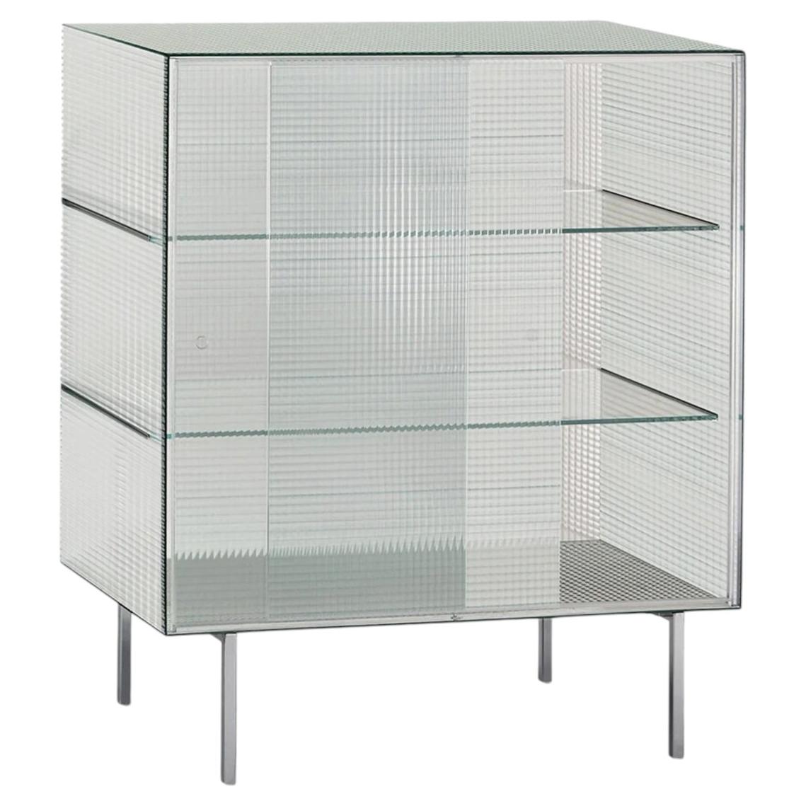 Glas Italia Commodore Storage Unit in Glass by Piero Lissoni - Sliding Doors