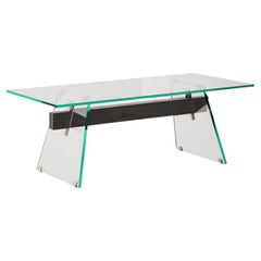 Glas Italia Table COMPRESSION en chêne carbonisé par Philippe Starck