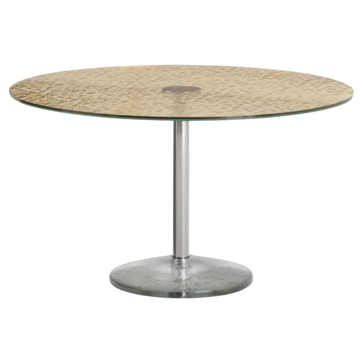 Glas Italia CONTRO PESO Table in coloured glass by Ronan Bouroullec
