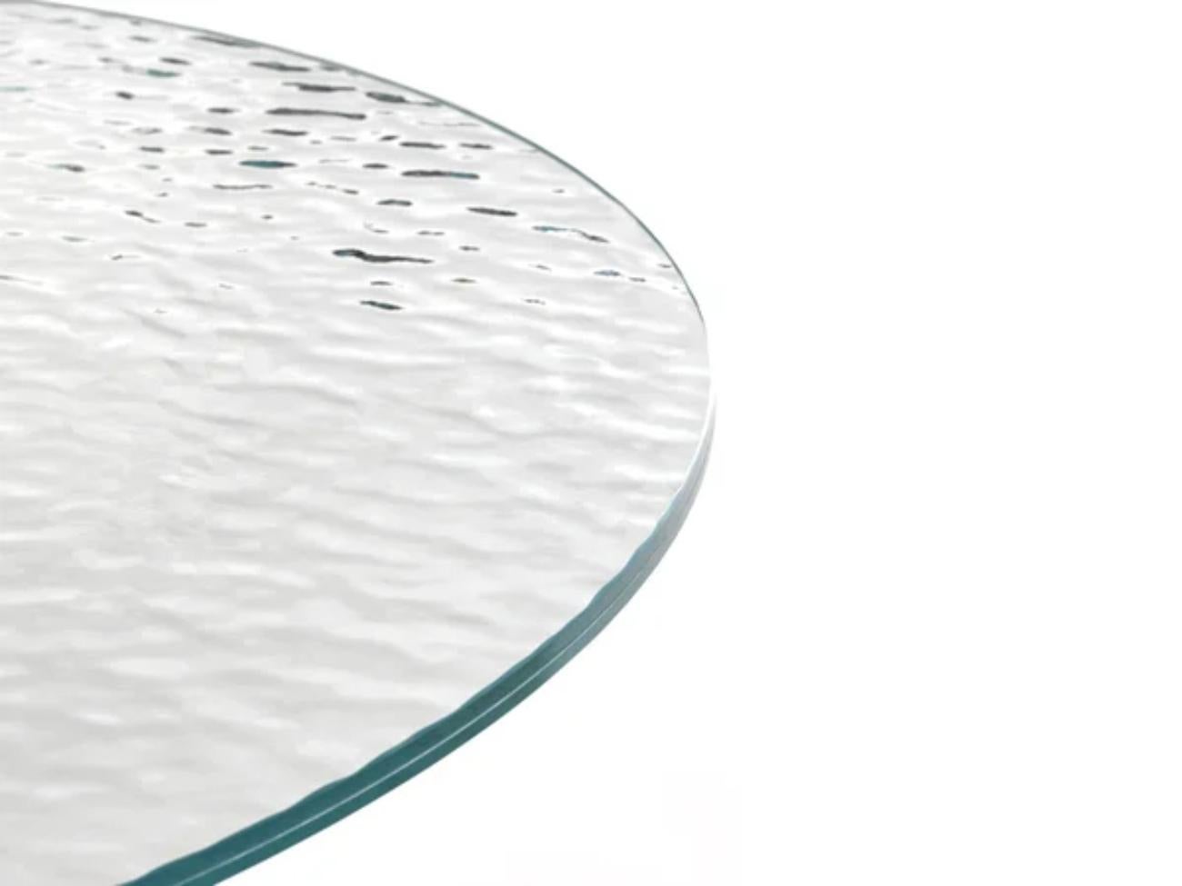 Laminated Glas Italia CONTRO PESO Table in extralight glass by Ronan Bouroullec For Sale