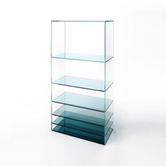 Glas Italia Deep Sea Open Bookcase - Blue glass - design Nendo