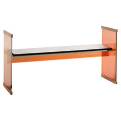 Glas Italia Diapositive Bank - Rotes Siena Glas - Ronan & Erwan Bouroullec