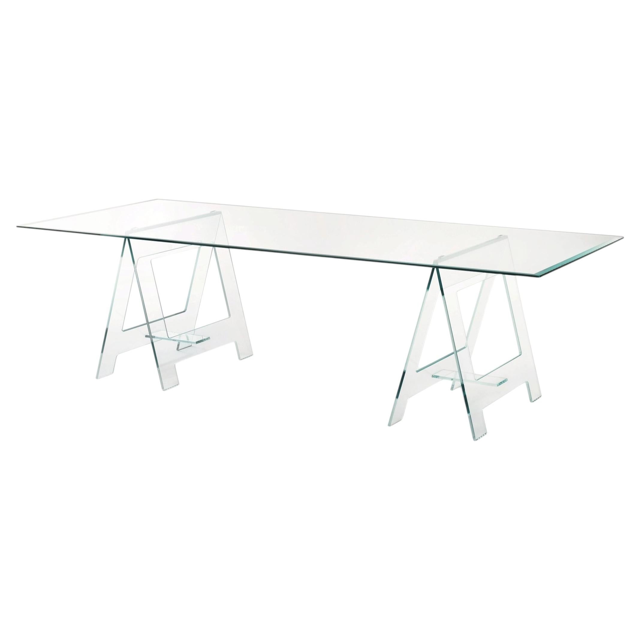 Mesa Glas Italia Don Cavalletto 250x125cm - Jean-Marie Massaud