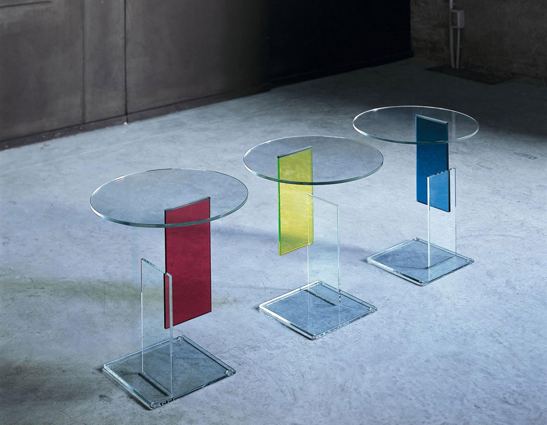 Glas Italia DON GERRIT Niedriger Tisch aus Fumé von Jean-Marie Massaud (Laminiert) im Angebot