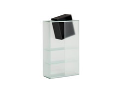 Glas Italia Drift Sliding Door Cabinet H131cm (51.6in) - Nendo Display Cabinet