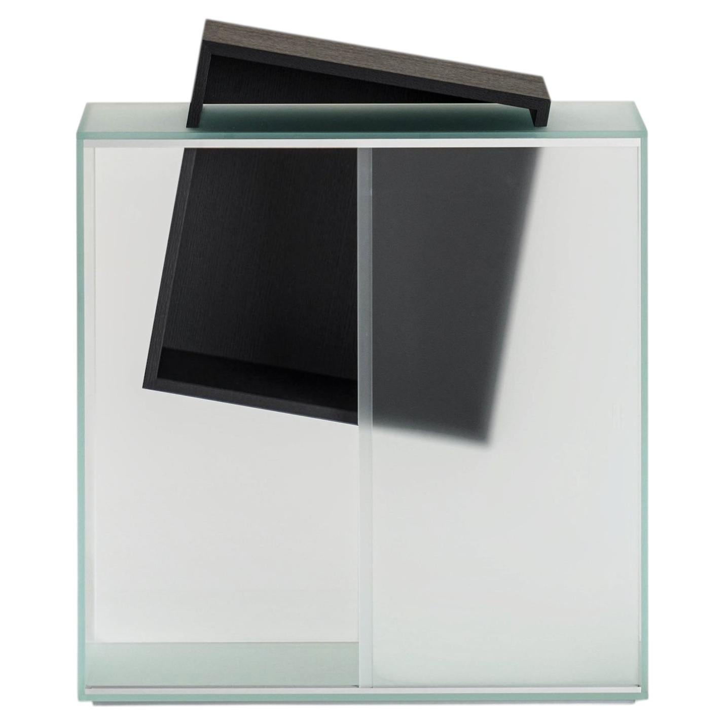 Glas Italia Drift Sliding Door Cabinet H81cm (31.9in) - Nendo - Display Cabinet For Sale