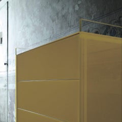 Glas Italia Float Kommode - Aufbewahrungsmöbel Glas - Patrick Norguet Gelb