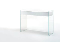 Glas Italia Float Rechteckiger Konsolentisch 2 Schubladen - Glas - Patrick Norguet