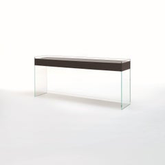 Glas Italia Float Rechteckiger Konsolentisch - Schwarzes Glas - Patrick Norguet
