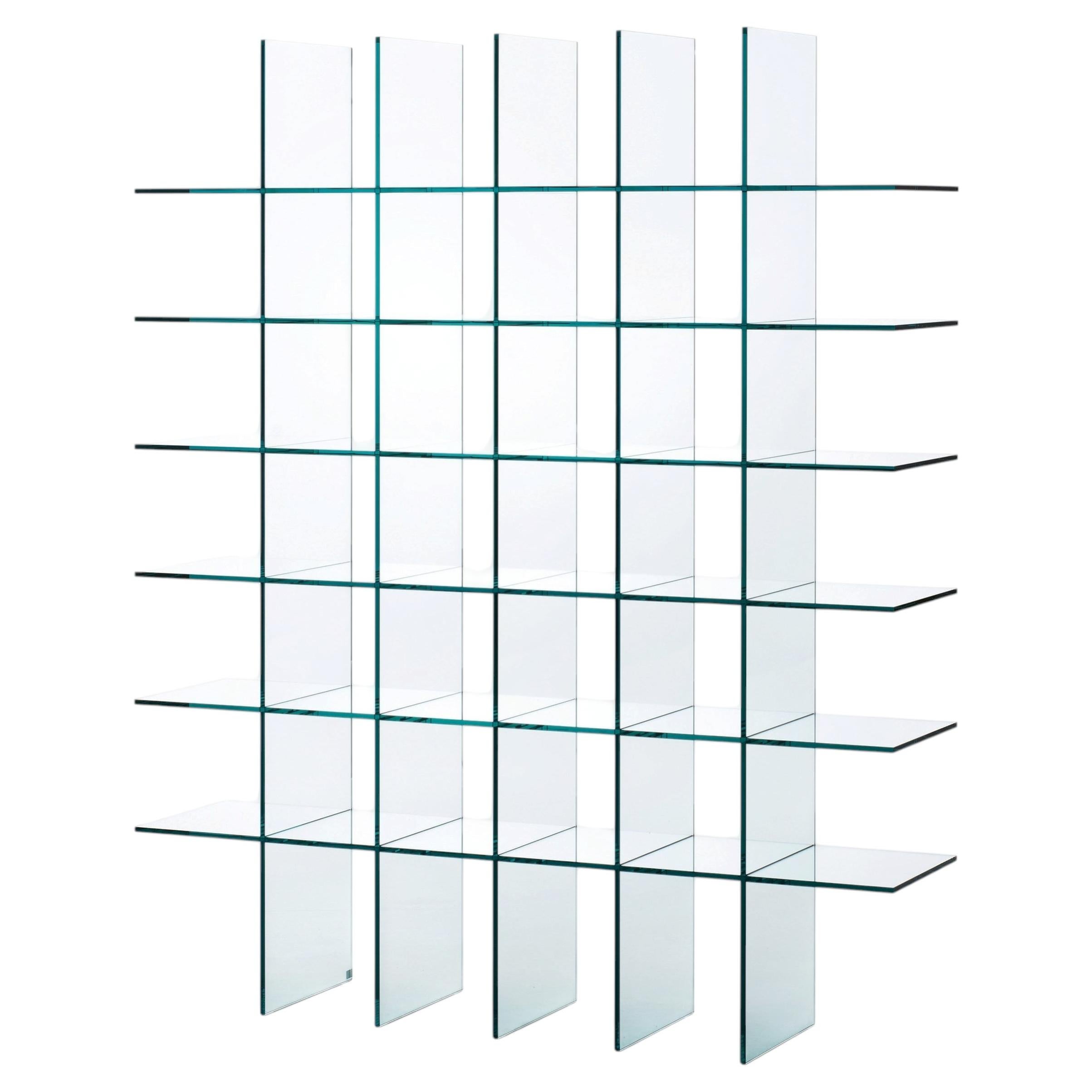 Glas Italia Glass Shelves #1 (1976) Bookshelf in Glass by Shiro Kuramata