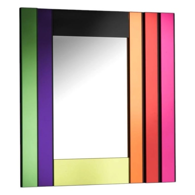 Glas Italia Gli Specchi di Dioniso 3 - Espejo de pared rectangular - Ettore Sottsass