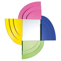 Glas Italia Gli Specchi di Dioniso 5 - Square Wall Mirror - Ettore Sottsass